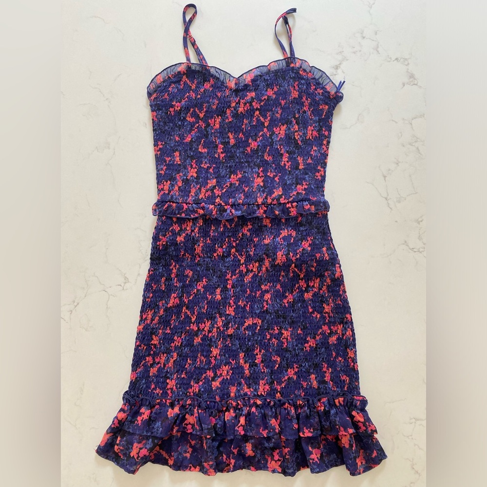 Aqua Floral Dress